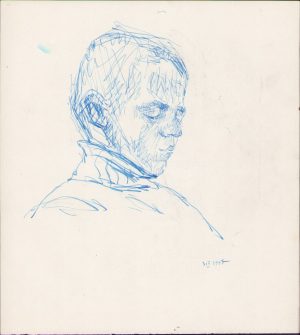 Schiță de Dimitrie "Puiu" Eitel, 1947, semnată