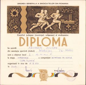 Diplomă sportivă, 1973, România