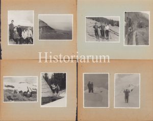 Lot de 19 poze la schi în România, anii 1940