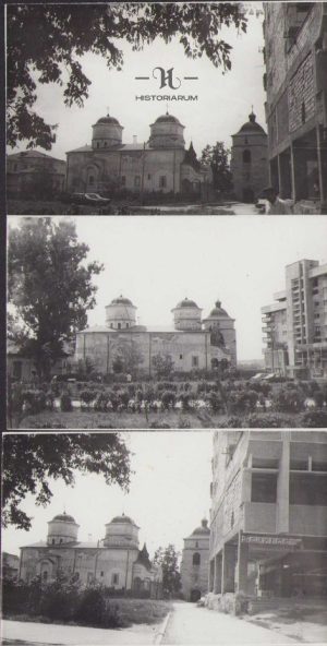 Lot de 3 poze cu biserica Golești, Iași, 1995