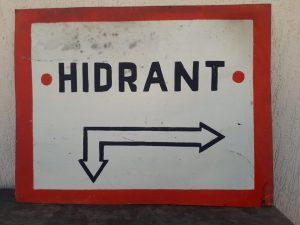 Tablă vopsită industrială - Hidrant - România comunistă