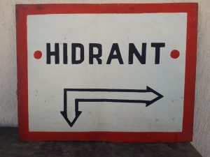 Tablă vopsită industrială - Hidrant - România comunistă