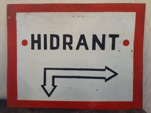 Tablă vopsită industrială - Hidrant - România comunistă