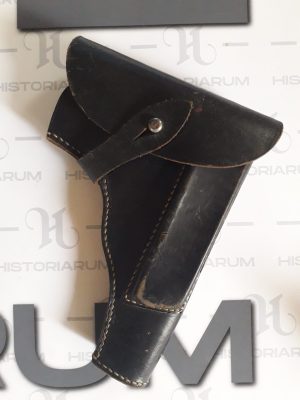 Toc din piele neagră pentru pistol german 35(p) - Radom, captură de la armata poloneză și folosit de armata germană în Al Doilea Război Mondial
