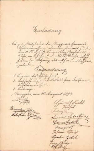 Act, 1893, Tomnatic, județul Timiș