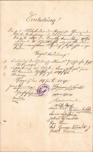 Act, 1895, Tomnatic, județul Timiș