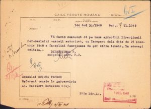 Act CFR Simeria, 1948