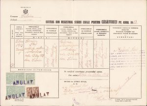 Extras registru stare civilă, Sibiu, 1947