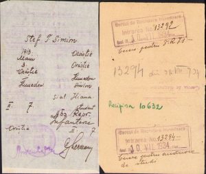 Lot de 2 acte Cercul de recrutare Hunedoara, 1934