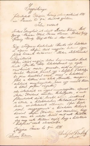 Lot de 10 acte, 1897-1919, Tomnatic, județul Timiș