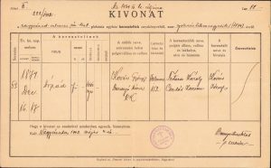 Extras registru biserică botezați, 1942, Oradea