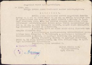 Decizie funcționare croitorie, 1944, Oradea