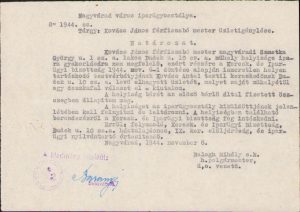 Decizie funcționare croitorie, 1944, Oradea