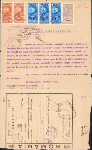 Act întabulare, 1930, Oradea