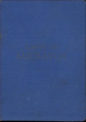 Carte de lucrător, 1948, lăcătuș, Lugoj