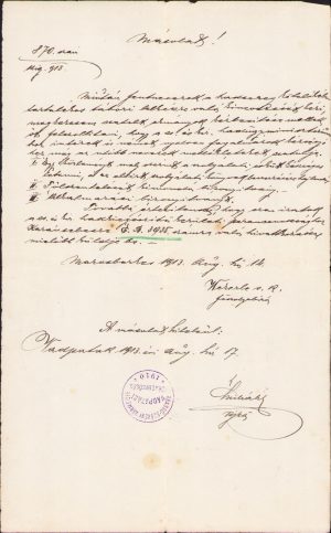 Act, 1913, Birchiș, județul Arad, preot militar în rezervă