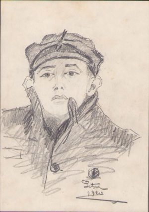 Schiță de Dimitrie "Puiu" Eitel, 1940, semnată