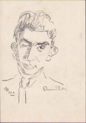 Schiță de Dimitrie "Puiu" Eitel, 1940, semnată