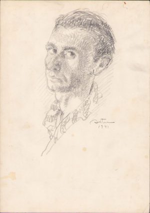 Schiță de Dimitrie "Puiu" Eitel, 1941, semnată