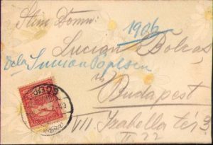 Scrisoare olografă Simion Popescu către Lucian Bolcaș, 1906