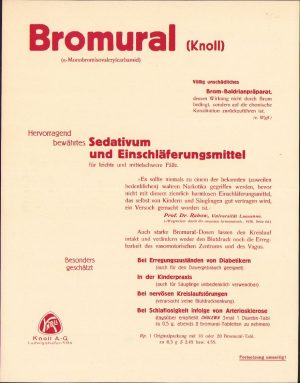 Reclamă medicament, Germania, anii 1930-1940