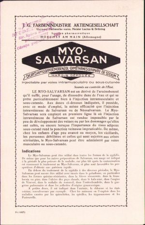 Reclamă medicament, Germania, anii 1930-1940