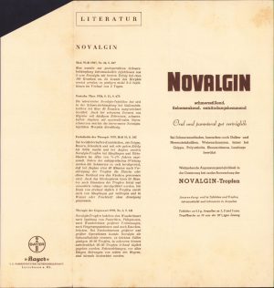 Reclamă medicament, Germania, anii 1930-1940