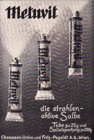 Reclamă medicament, Germania, anii 1930-1940