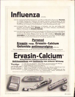Reclamă medicament, Germania, anii 1930-1940