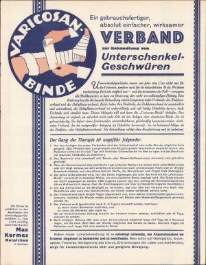Reclamă medicament, Germania, anii 1930-1940