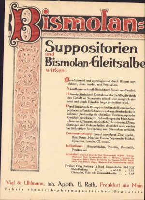 Reclamă medicament, Germania, anii 1930-1940