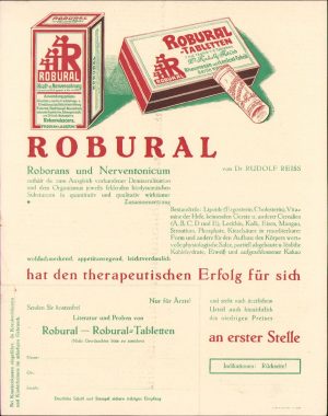 Reclamă medicament, Germania, anii 1930-1940