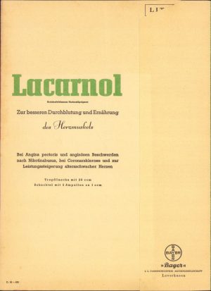 Reclamă medicament, Germania, anii 1930-1940
