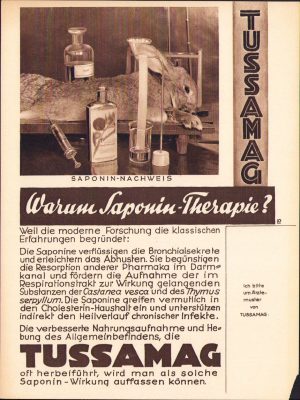 Reclamă medicament, Germania, anii 1930-1940