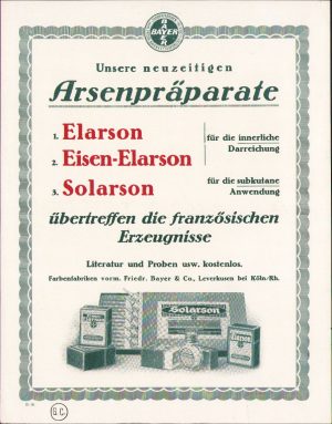 Reclamă medicament, Germania, anii 1930-1940