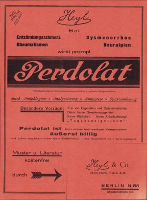 Reclamă medicament, Germania, anii 1930-1940