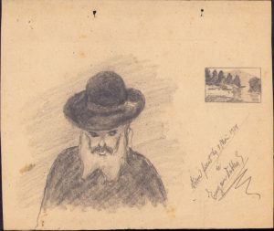 Schiță de Eugen Dublea, 1924, semnată