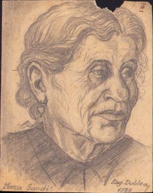 Schiță de Eugen Dublea, 1937, semnată