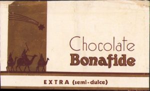 Etichetă Chocolate Bonafide Extra semi-dulce, România interbelică