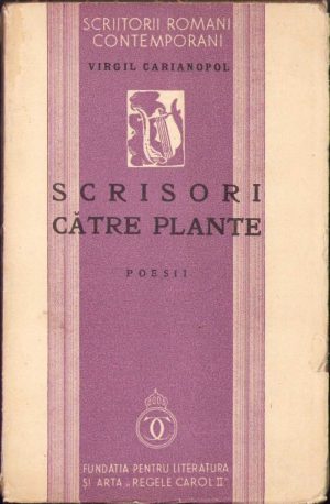 Scrisori către plante, poesii de Virgil Carianopol, 1936