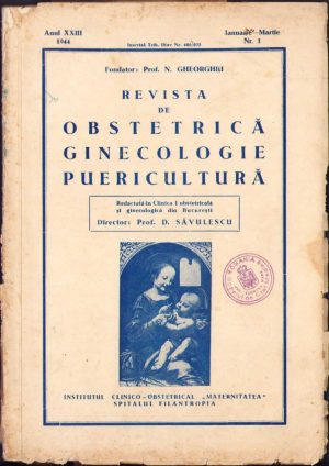 Revista de obstetrică-ginecologie, puericultură, 1/1944