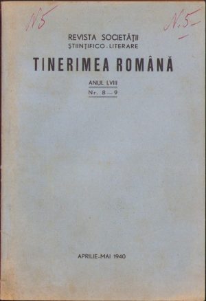 Tinerimea Română, 8-9/1940