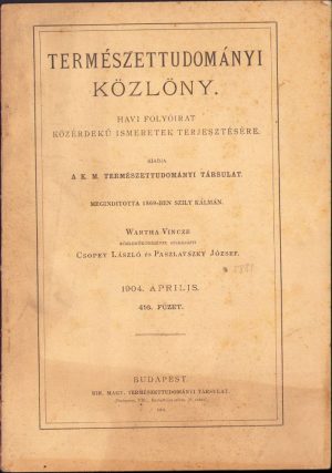 Természettudományi Közlöny, 416/1904