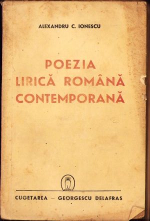 Poezia lirică română contemporană de Alexandru C Ionescu, 1941
