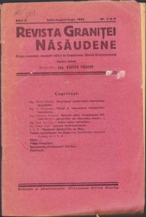 Revista graniței năsăudene, 7-8-9/1933