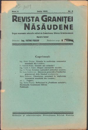 Revista graniței năsăudene, 6/1933