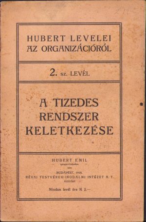 A tizedes rendszer keletkezése, 2 sz levél