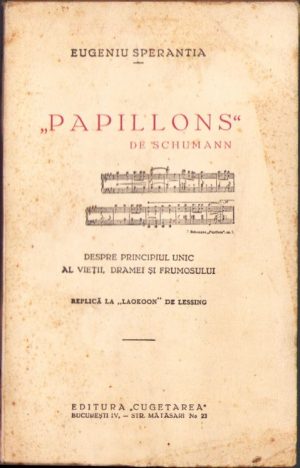 Papillons de Schumann de Eugen Speranția, 1934