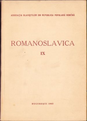 Romanoslavica, IX/1963