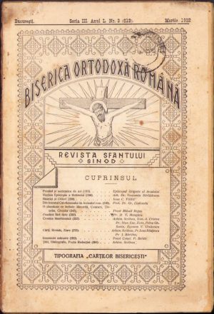 Biserica Ortodoxă Română. Revista Sfântului Sinod, 3/1932